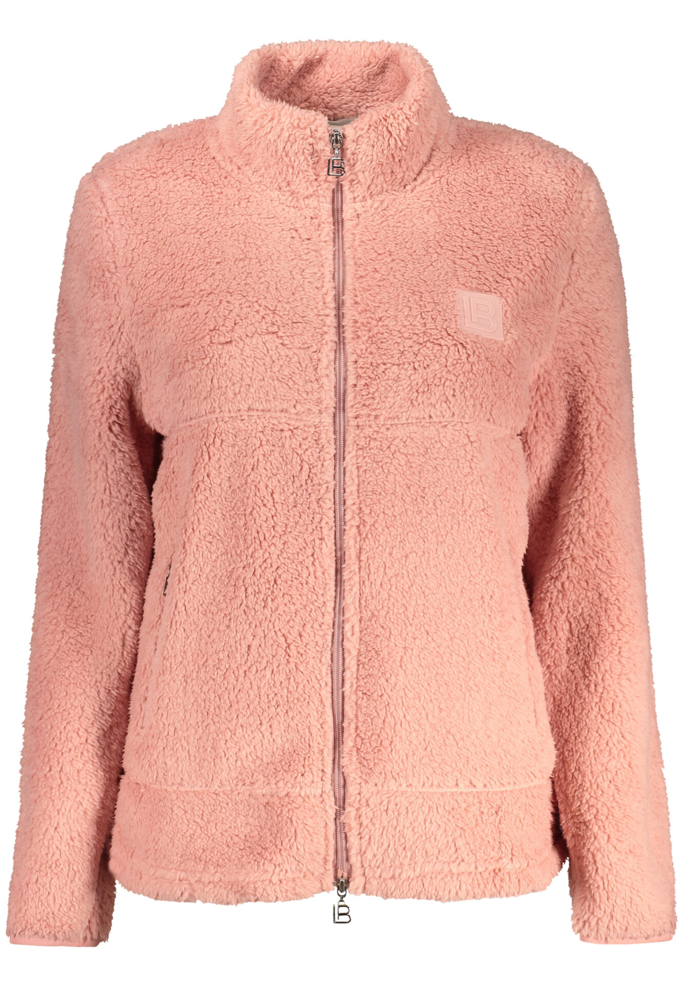 LAURA BIAGIOTTI WOMEN'S PINK ZIP-UP SWEATSHIRT