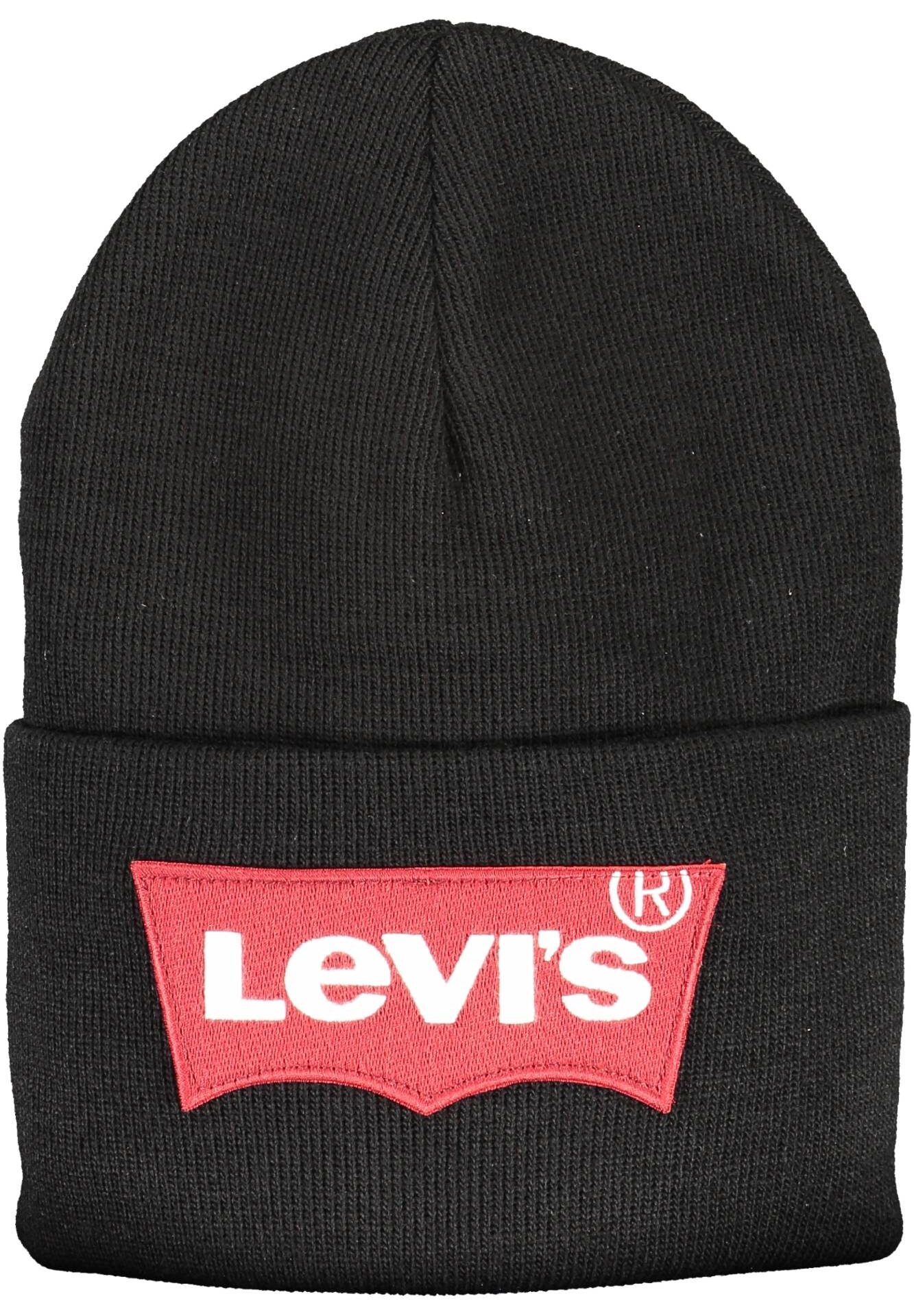 LEVI'S BLACK MEN'S BEANIE