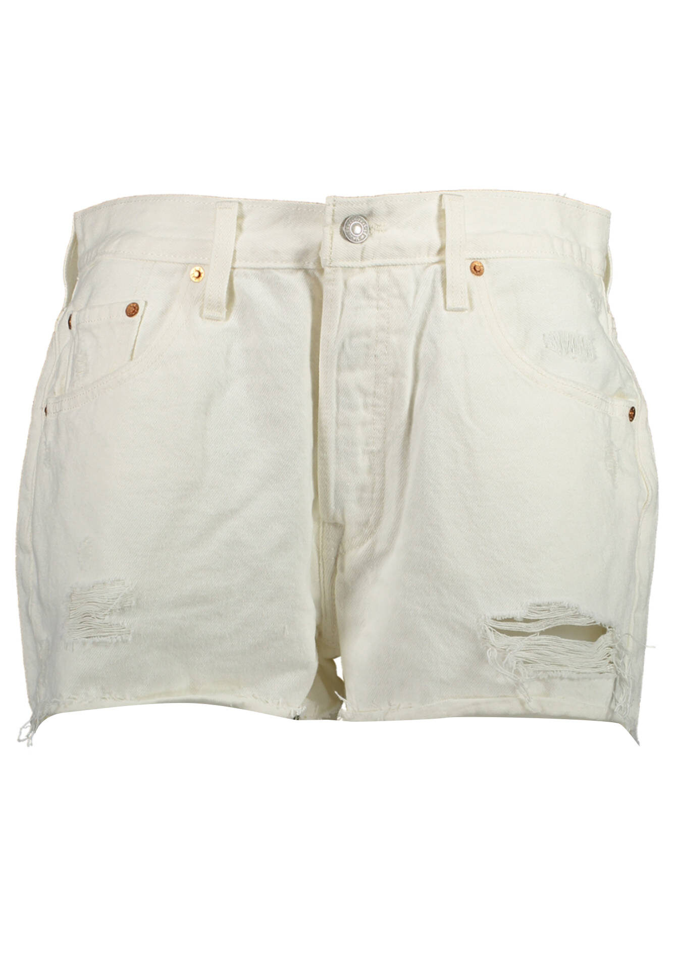 LEVI'S JEANS SHORT WOMAN WHITE