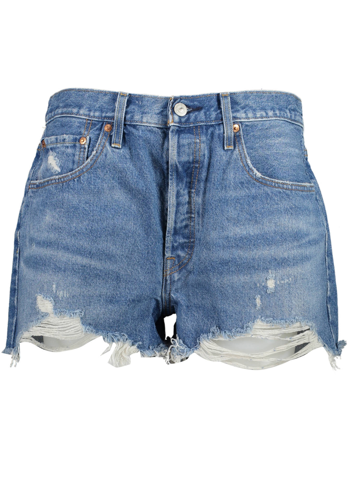 LEVI'S JEANS SHORT WOMAN BLUE