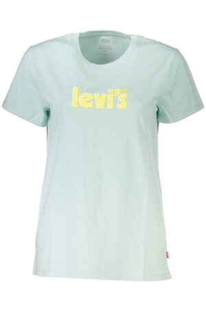 LEVI'S moteriški marškinėliai trumpomis rankovėmis, mėlynos