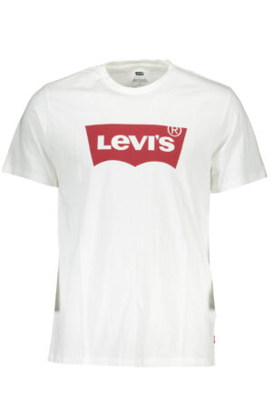 LEVI'S balti vyriški marškinėliai trumpomis rankovėmis