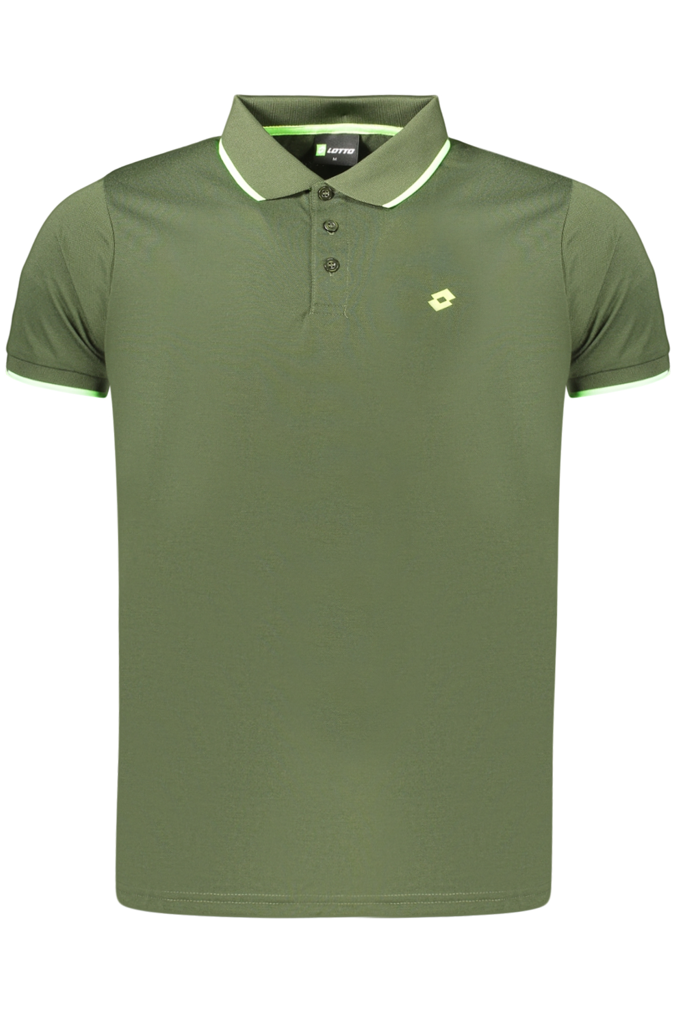 LOTTO MEN'S SHORT-SLEEVED POLO SHIRT GREEN LOTTO MEN'S SHORT-SLEEVED POLO SHIRT GREEN
