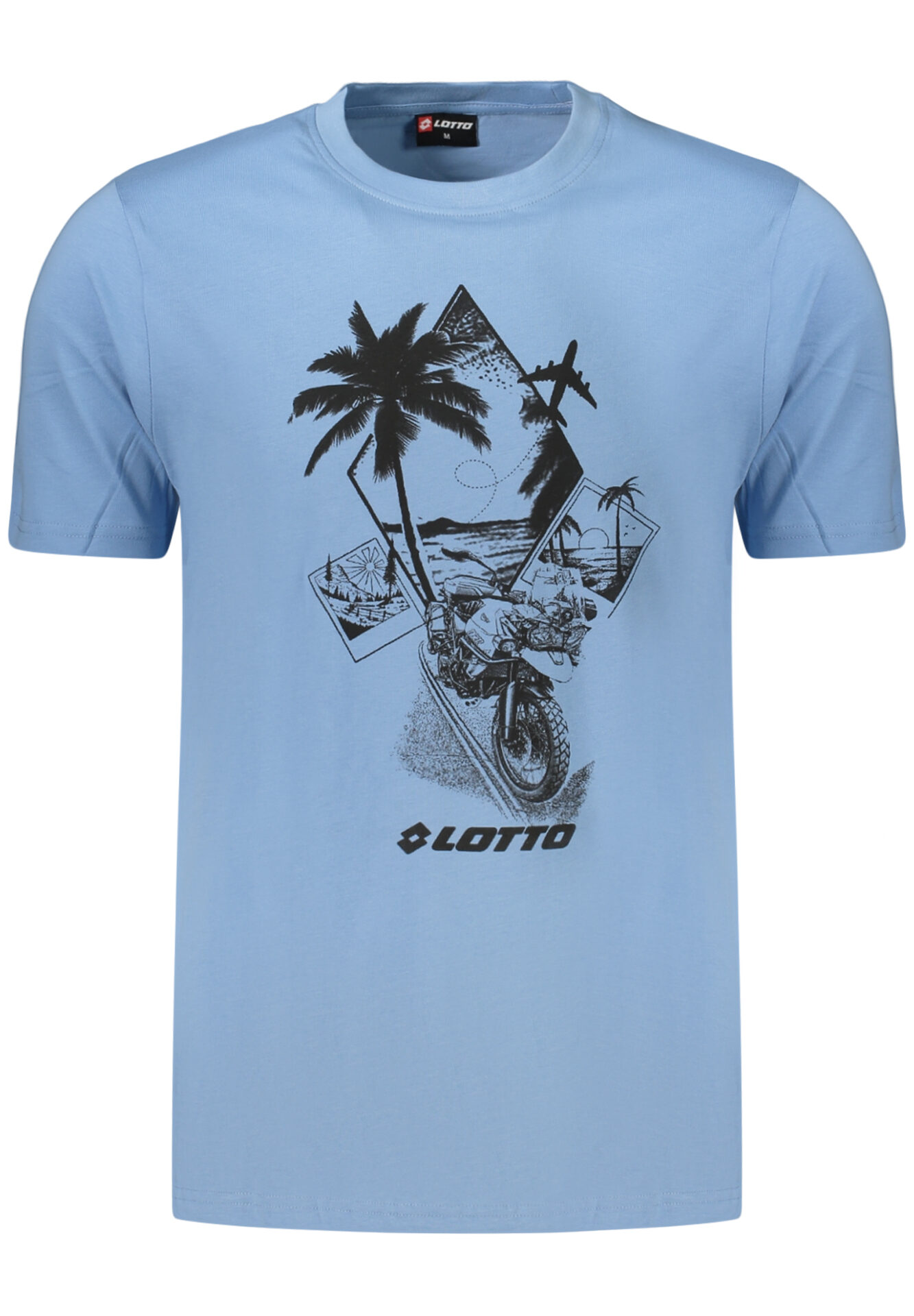 LOTTO MEN'S SHORT-SLEEVED T-SHIRT, BLUE