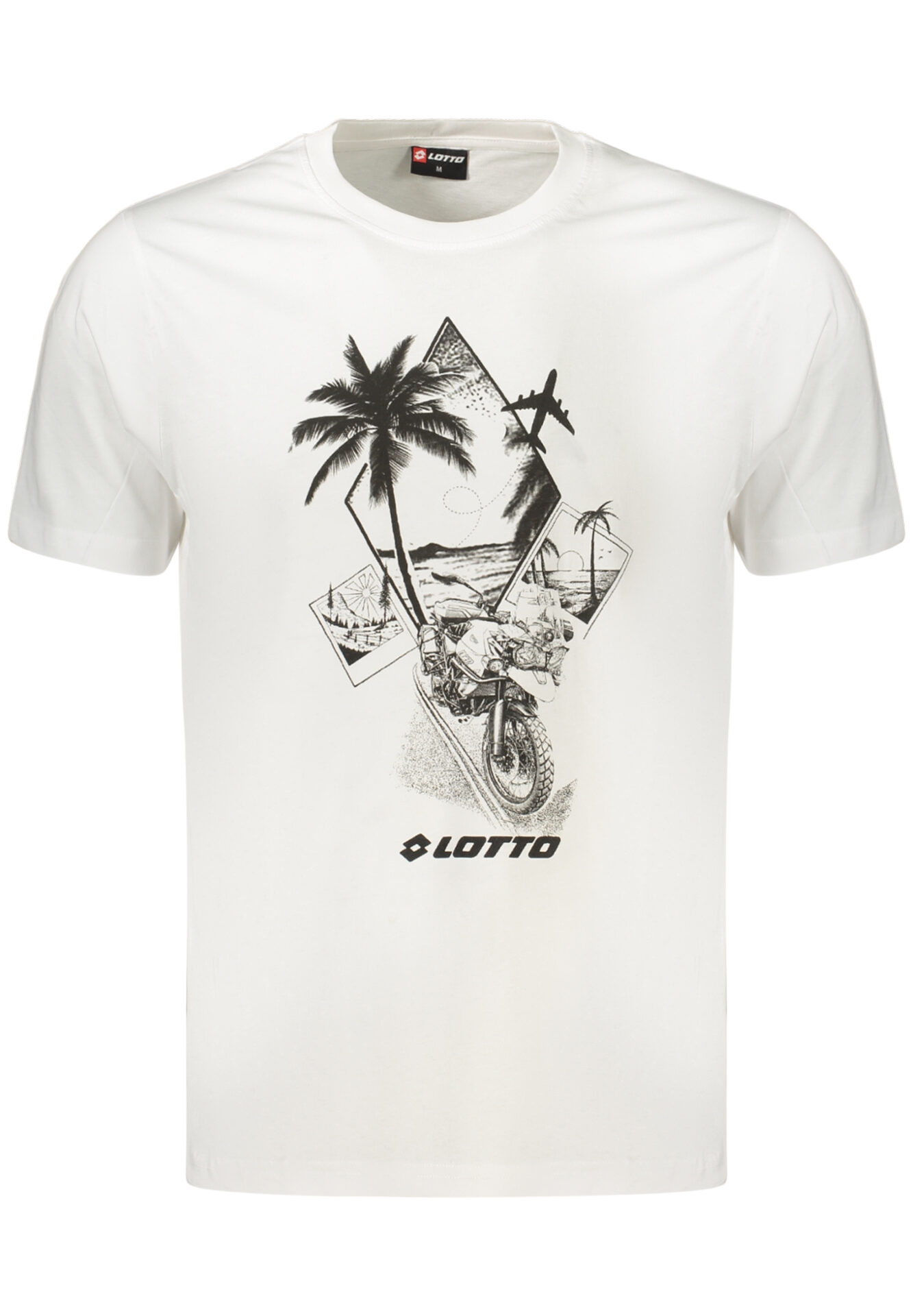 LOTTO MEN'S SHORT-SLEEVED T-SHIRT WHITE
