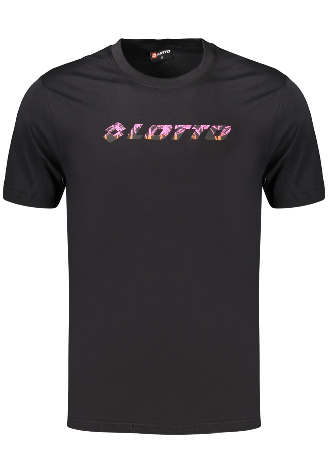 LOTTO MEN'S BLACK SHORT-SLEEVED T-SHIRT