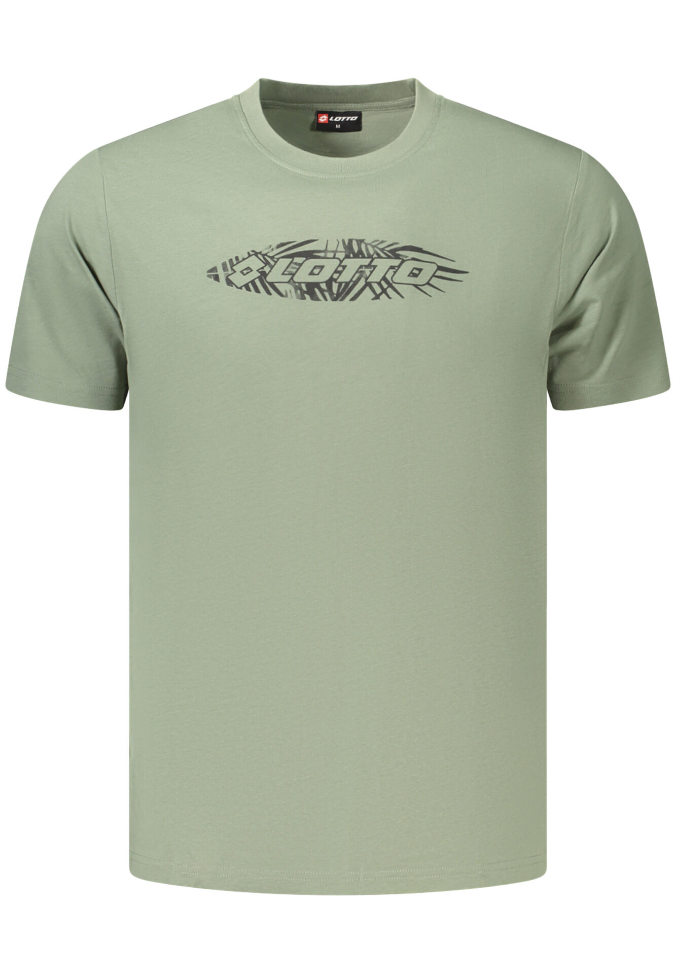 LOTTO MEN'S SHORT-SLEEVED GREEN T-SHIRT