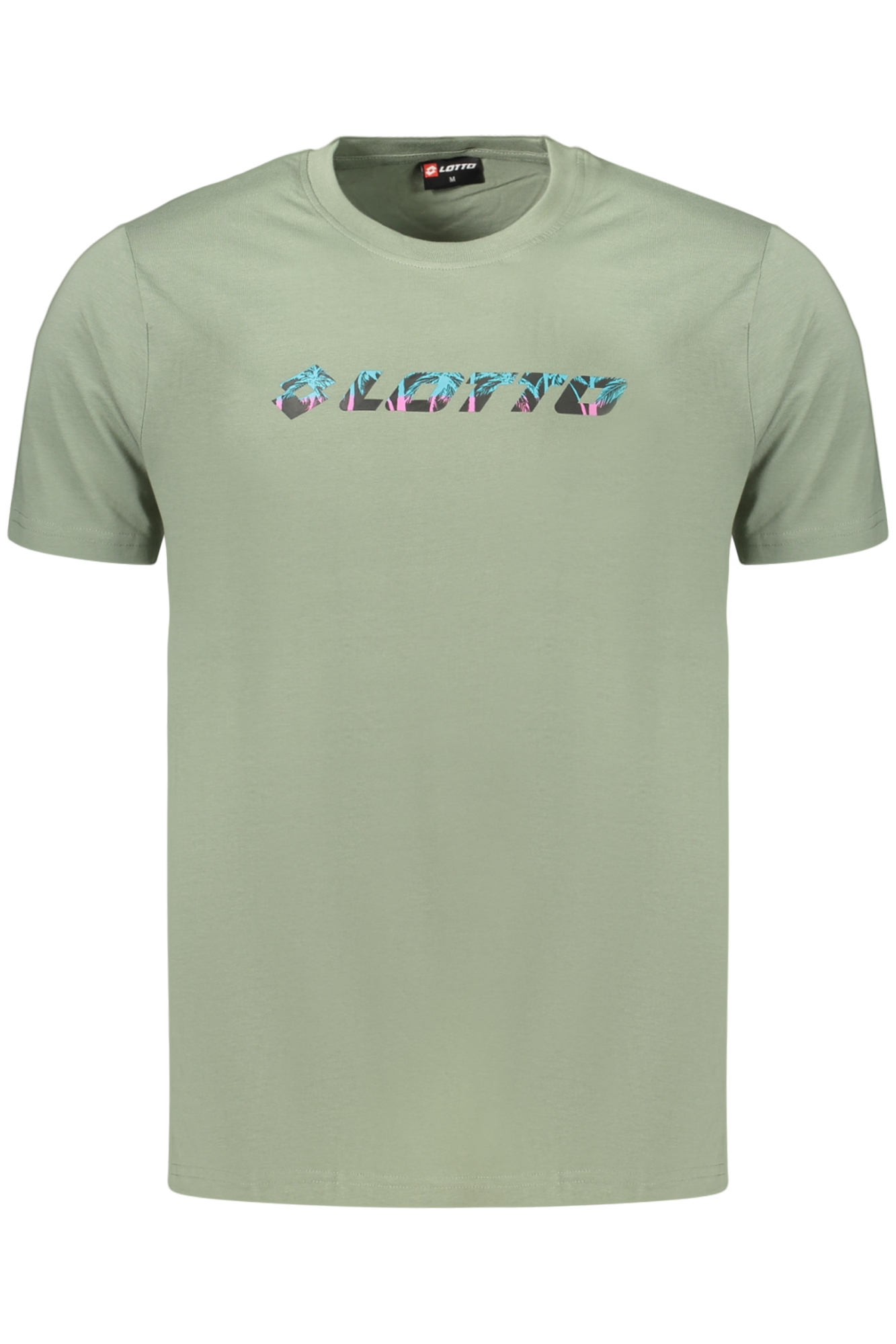 LOTTO MEN'S SHORT-SLEEVED GREEN T-SHIRT LOTTO MEN'S SHORT-SLEEVED GREEN T-SHIRT