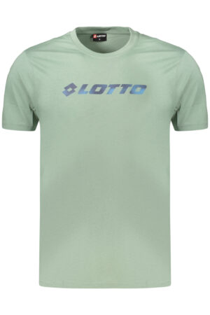 LOTTO MEN'S SHORT-SLEEVED GREEN T-SHIRT
