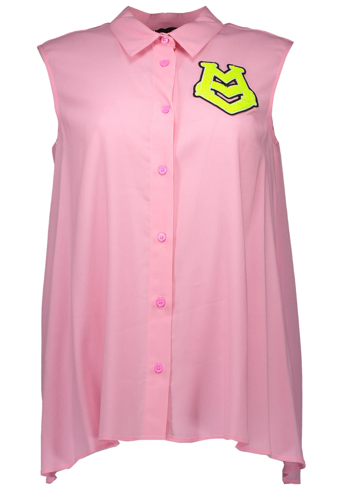LOVE MOSCHINO SLEEVELESS SHIRT WOMEN PINK