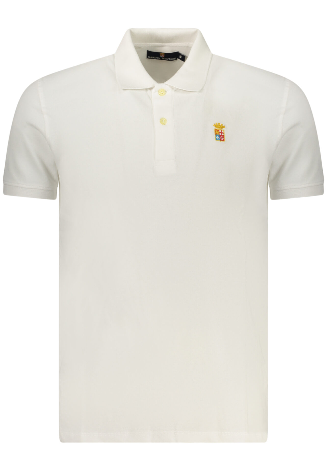 Navy Men's Short-Sleeved Polo Shirt, White