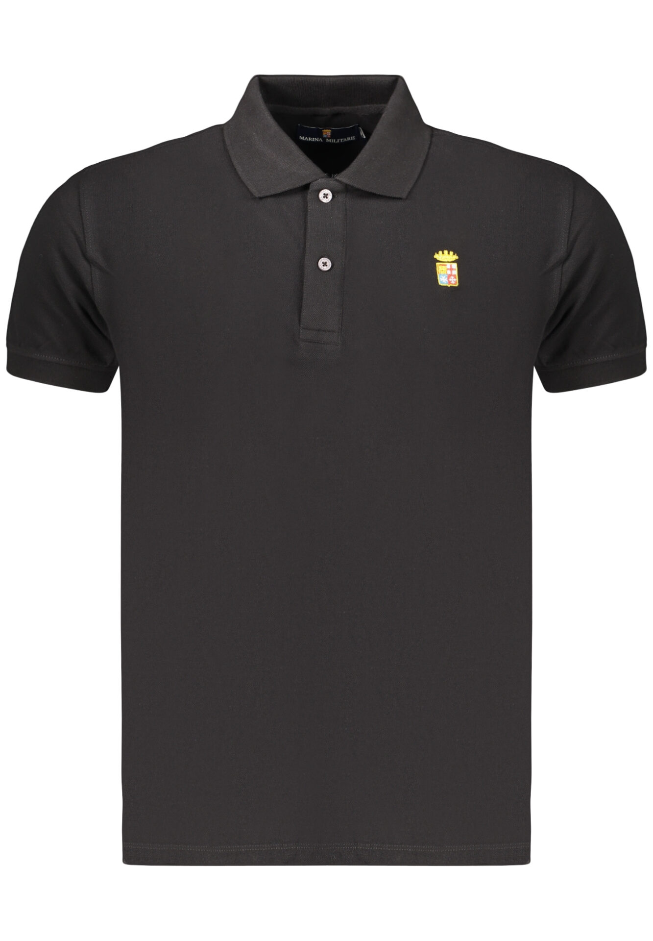 Navy Men's Black Short-Sleeved Polo Shirt