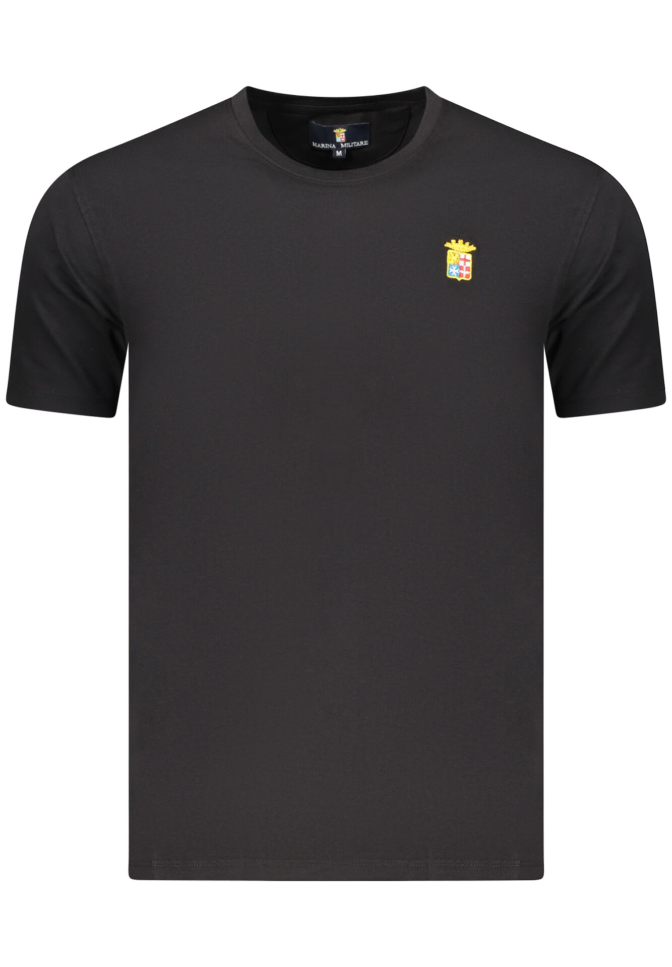 Navy Men's Black Short-Sleeved T-Shirt