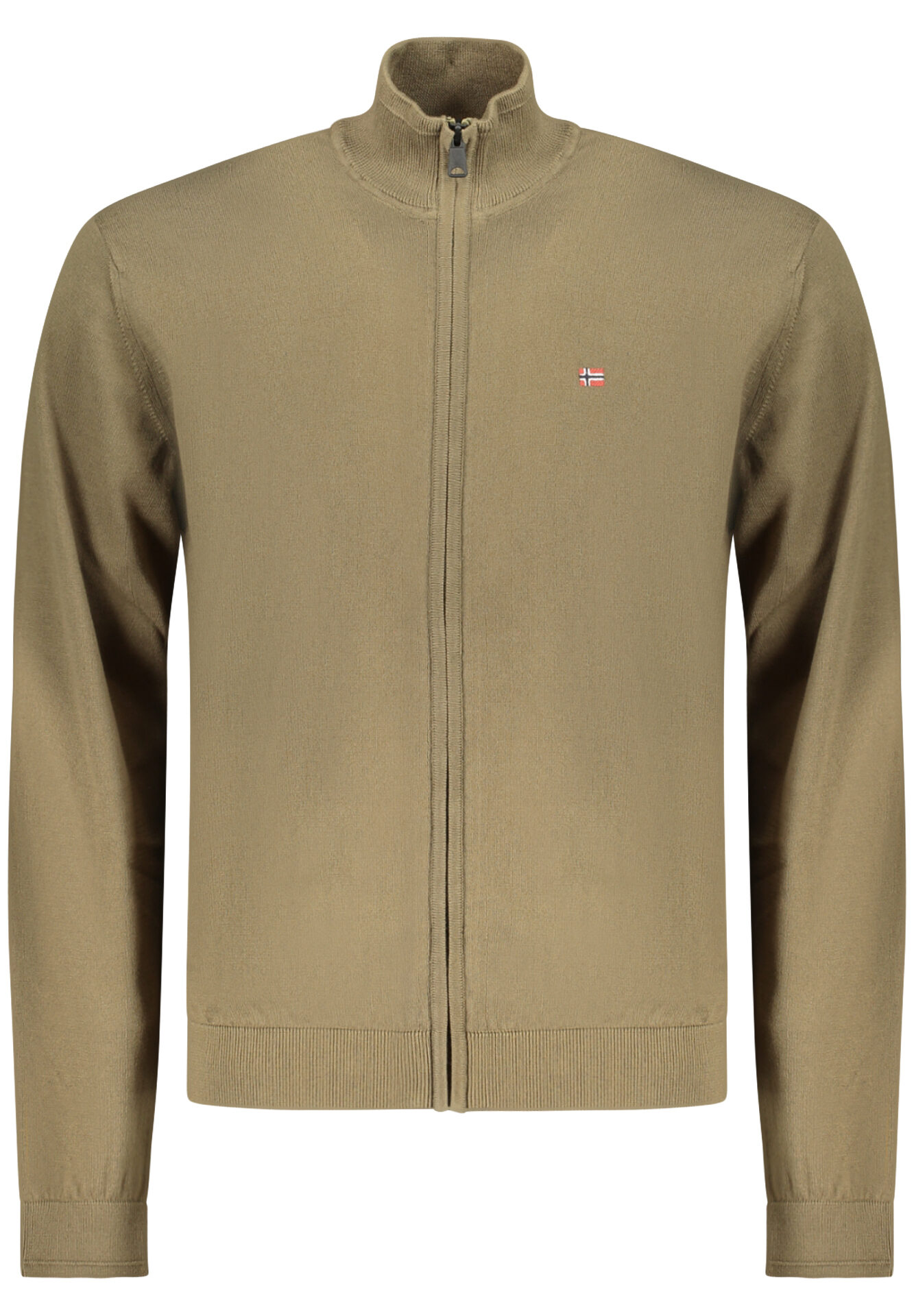 NAPAPIJRI MEN'S GREEN CARDIGAN
