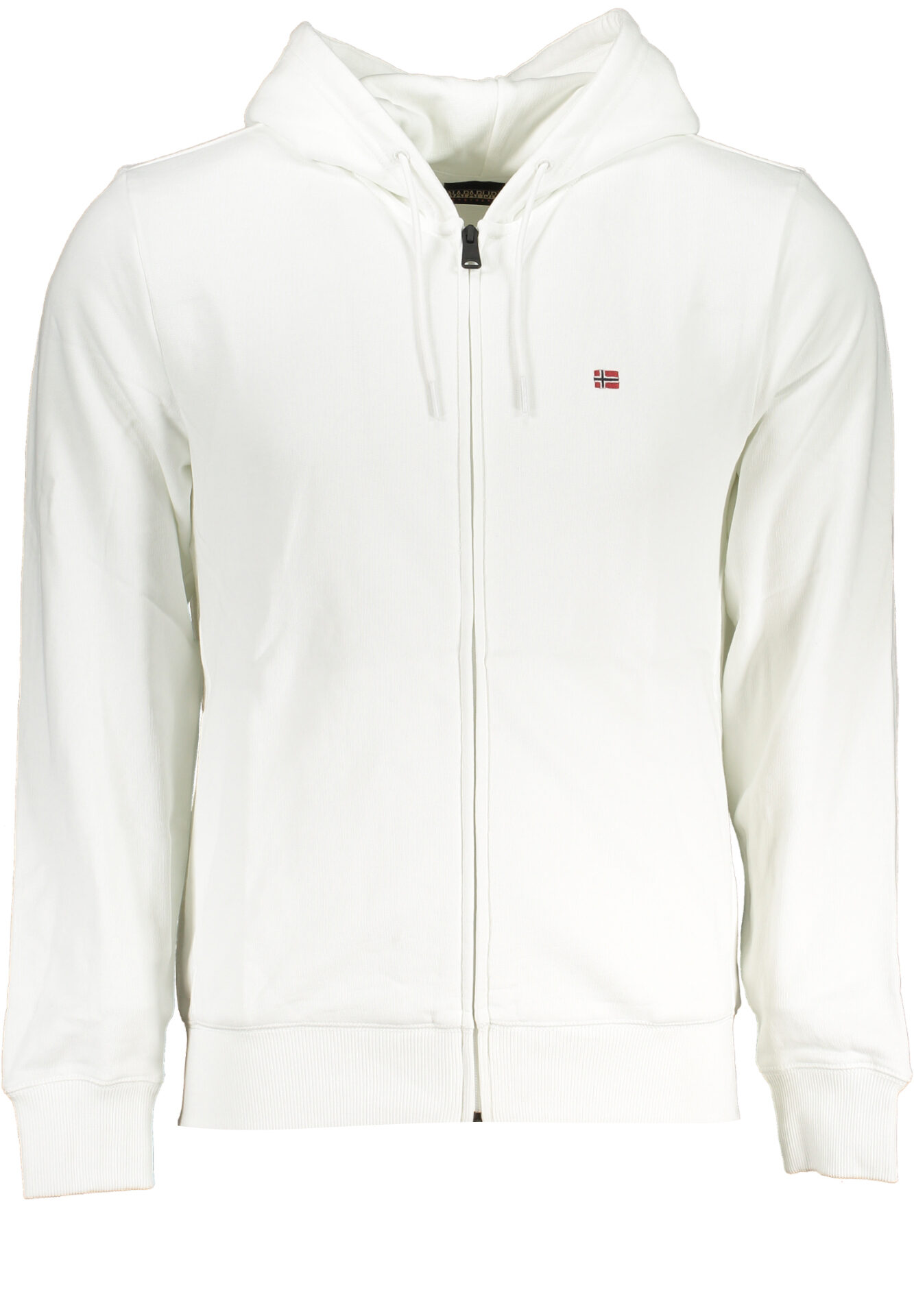 NAPAPIJRI MEN'S WHITE ZIP SWEATSHIRT
