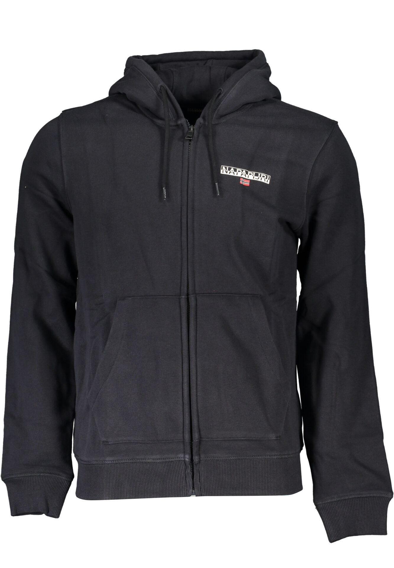 NAPAPIJRI MEN'S BLACK ZIP SWEATSHIRT