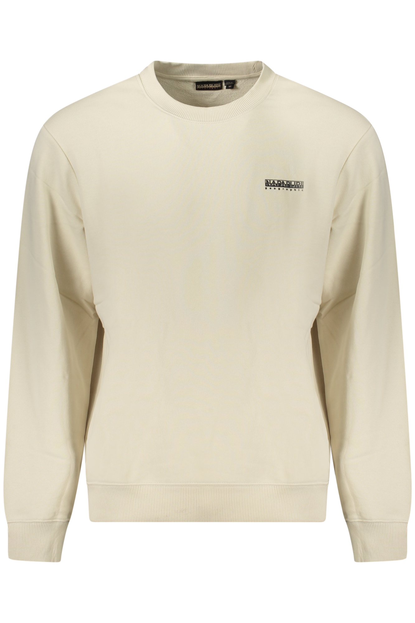 NAPAPIJRI MEN'S ZIP-UP SWEATSHIRT, BEIGE NAPAPIJRI MEN'S ZIP-UP SWEATSHIRT, BEIGE