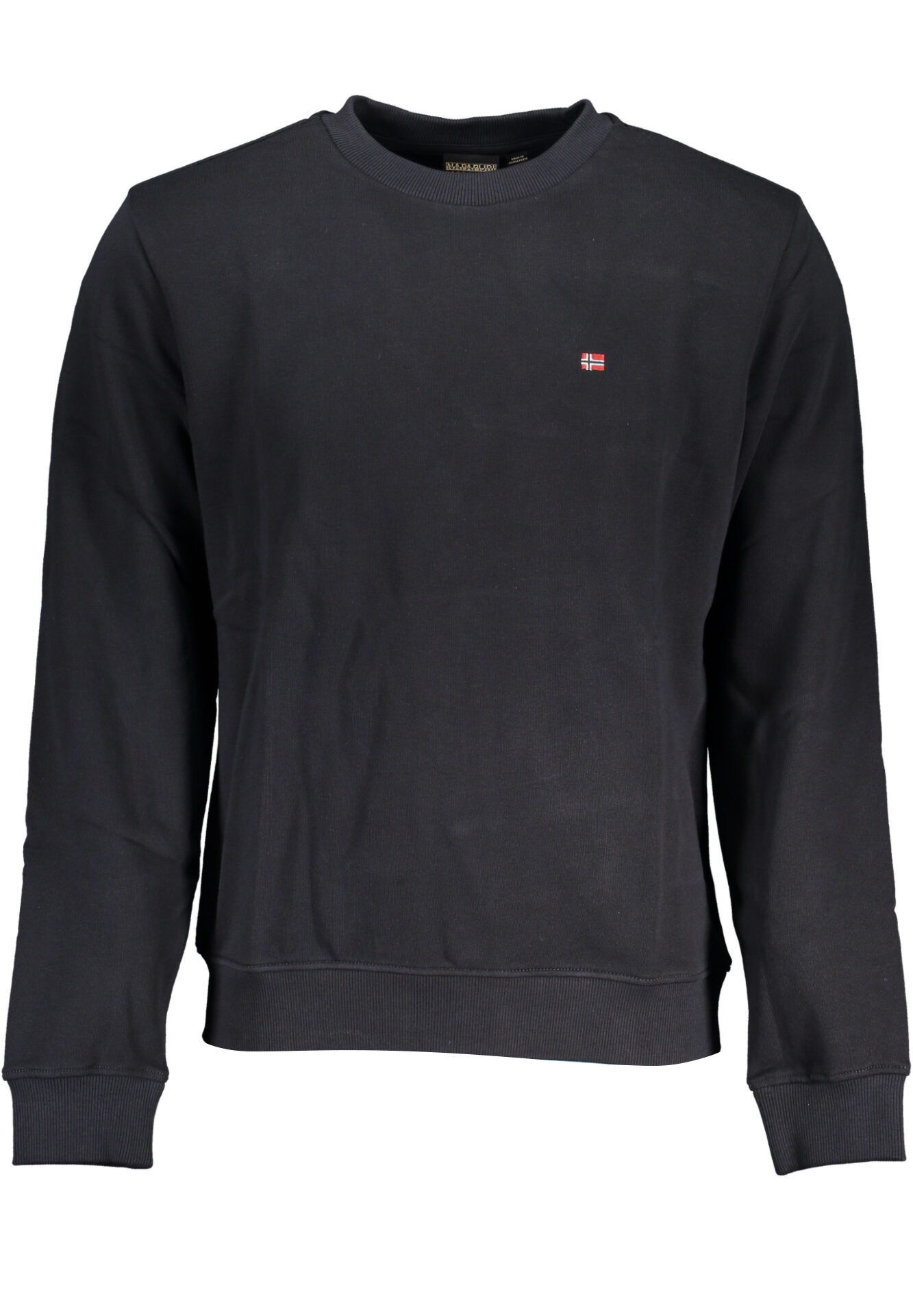 NAPAPIJRI MEN'S BLACK ZIPLESS SWEATSHIRT