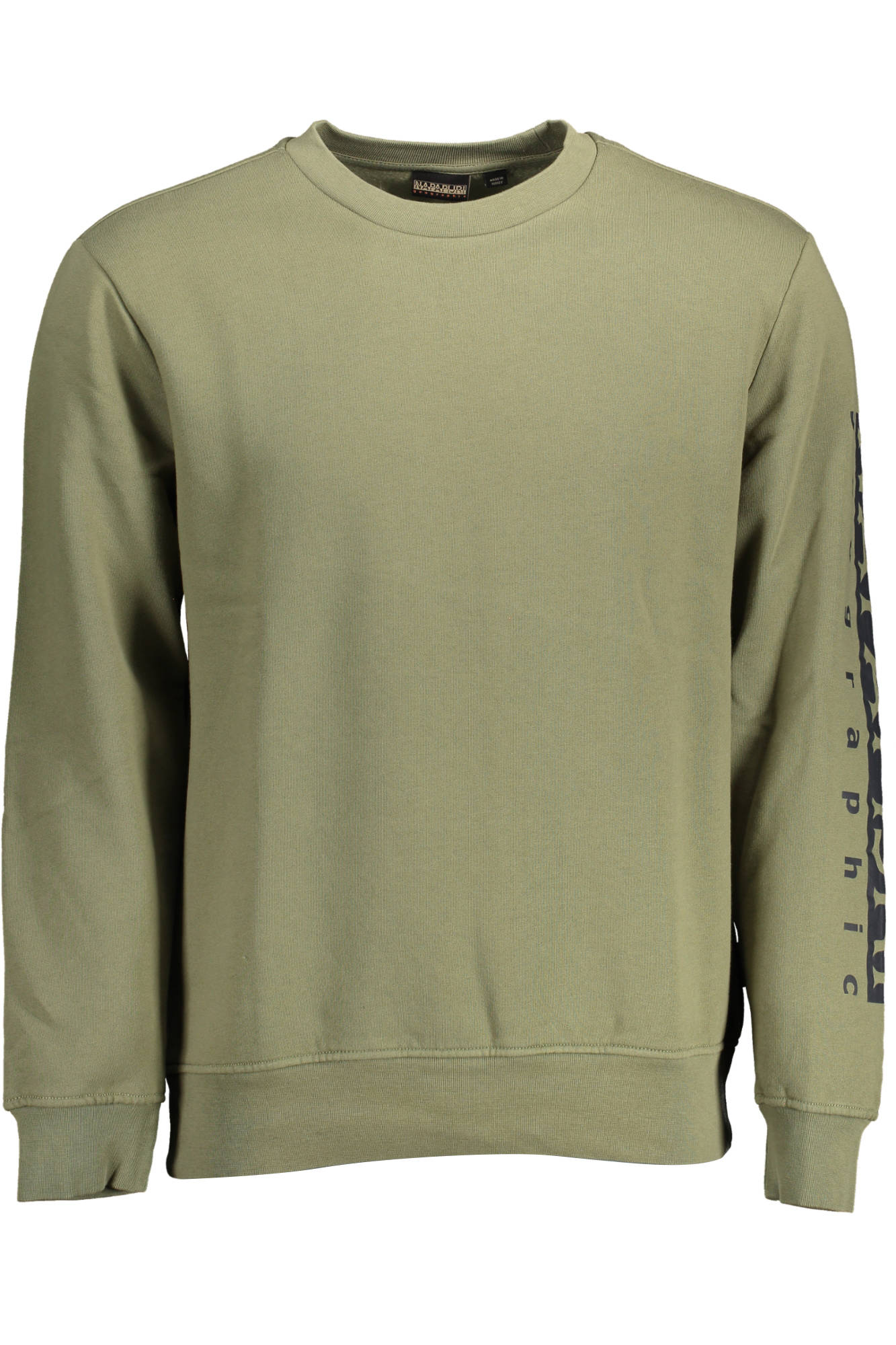 NAPAPIJRI SWEATSHIRT WITHOUT ZIP MEN GREEN NAPAPIJRI SWEATSHIRT WITHOUT ZIP MEN GREEN