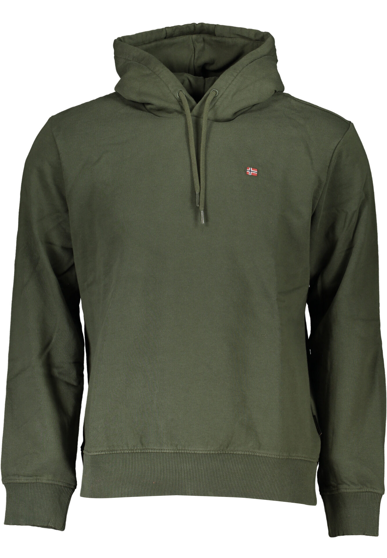 NAPAPIJRI GREEN MEN'S ZIPLESS SWEATSHIRT