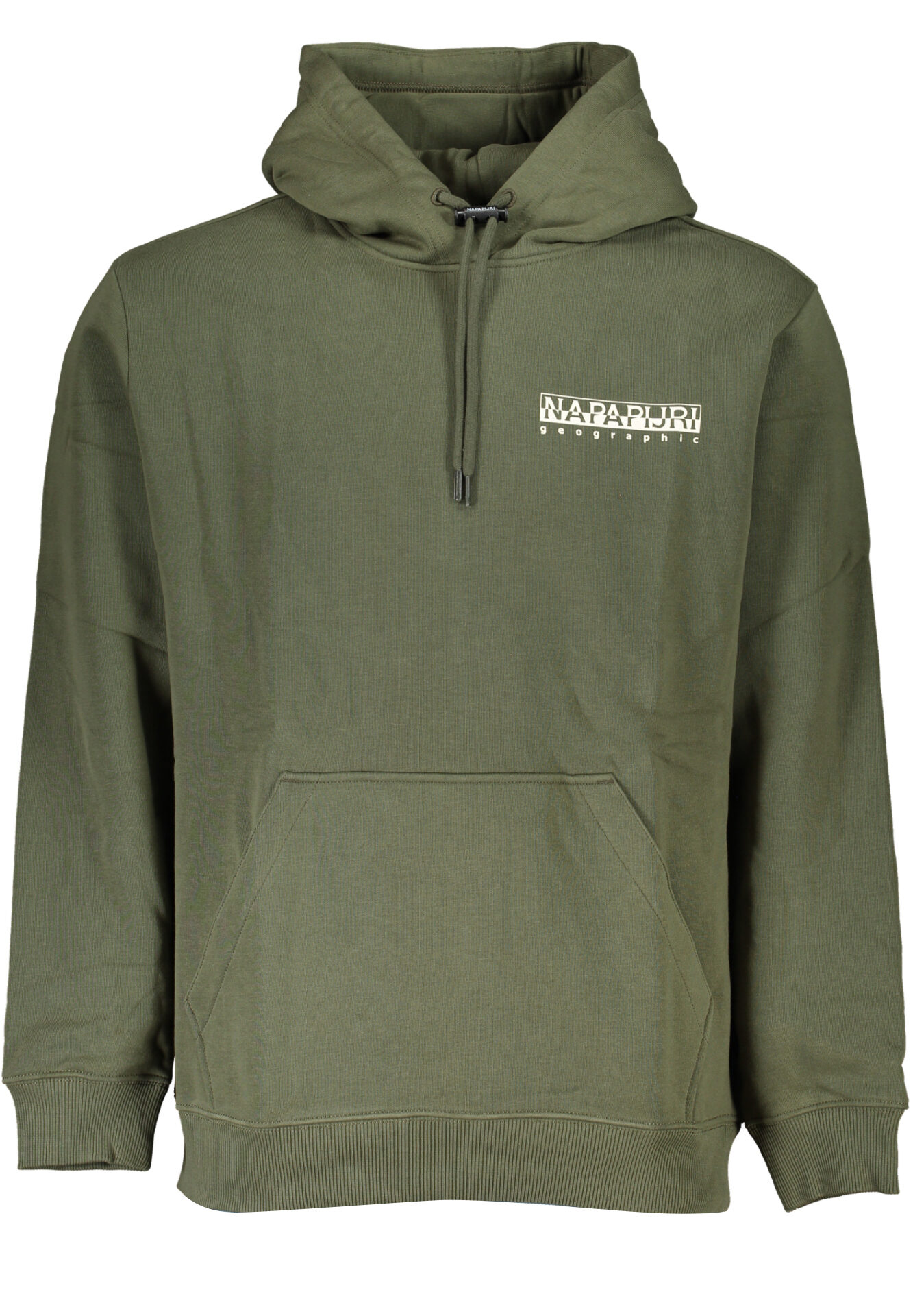 NAPAPIJRI GREEN MEN'S ZIPLESS SWEATSHIRT