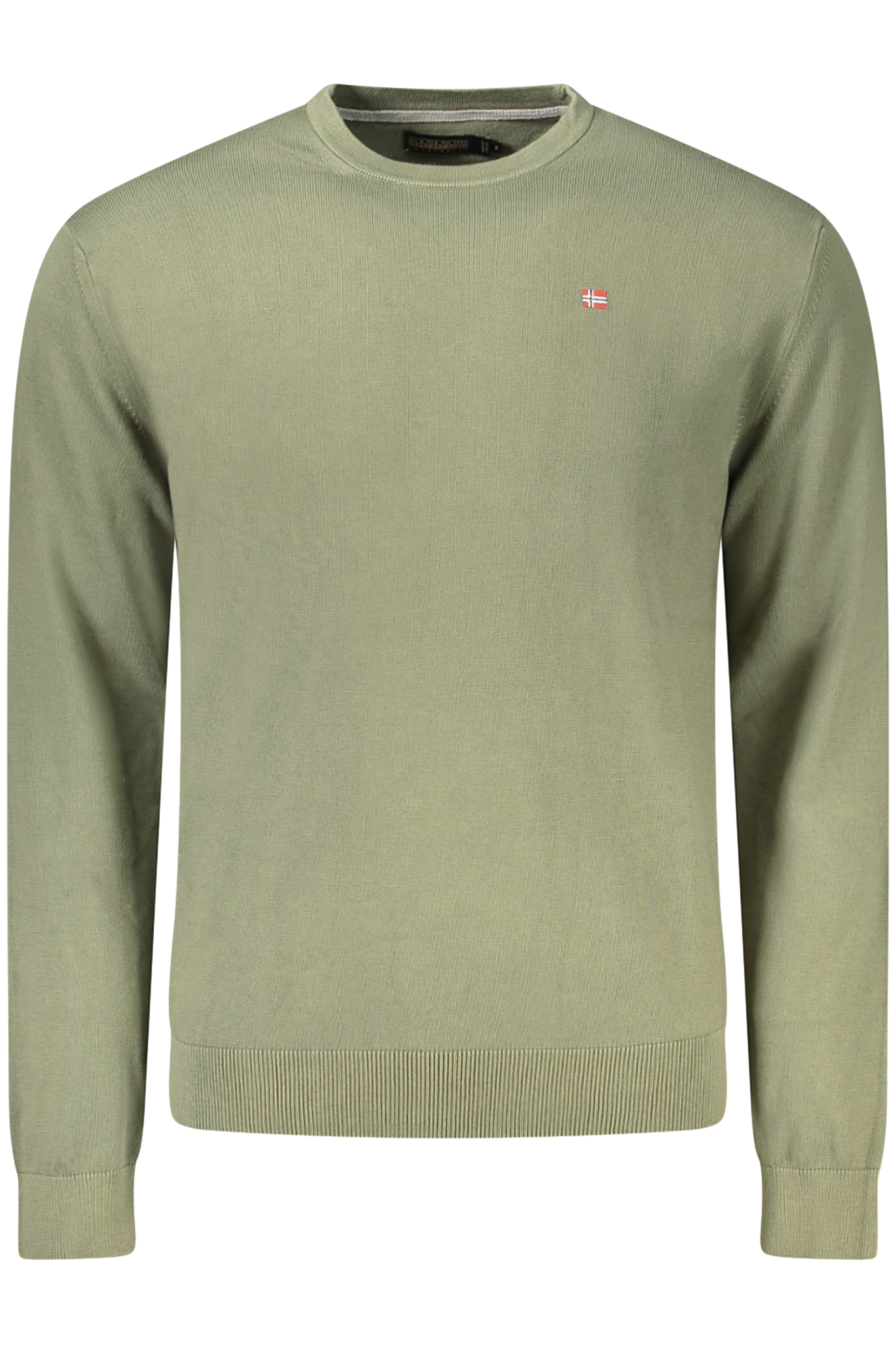 NAPAPIJRI MEN'S GREEN SWEATER NAPAPIJRI MEN'S GREEN SWEATER