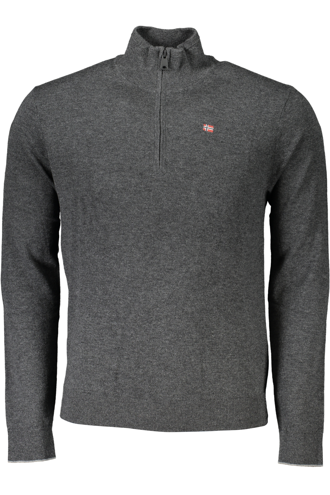 NAPAPIJRI MEN'S GRAY SWEATER NAPAPIJRI MEN'S GRAY SWEATER