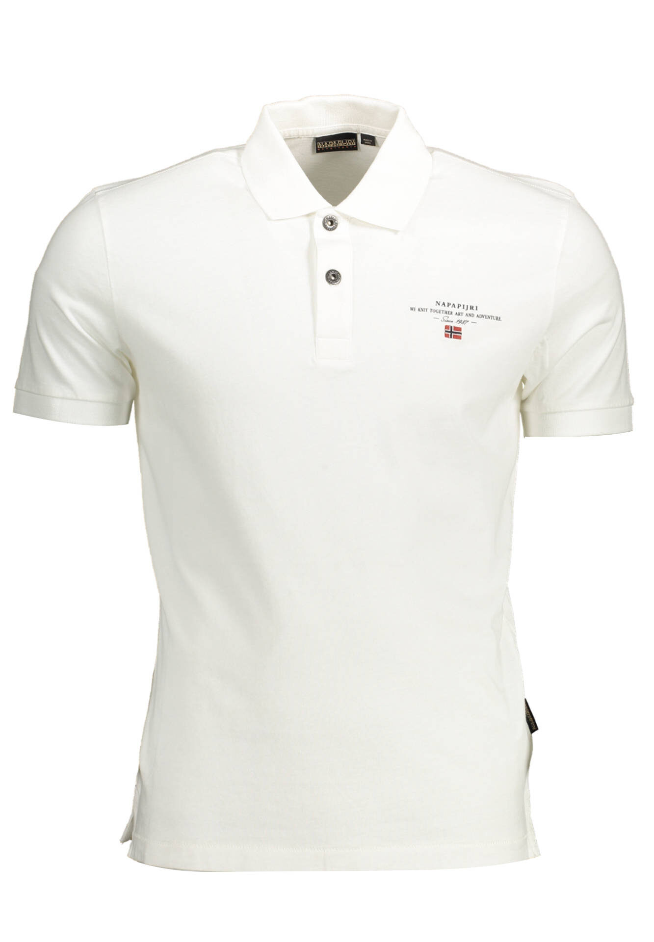 NAPAPIJRI POLO SHORT SLEEVES MEN WHITE