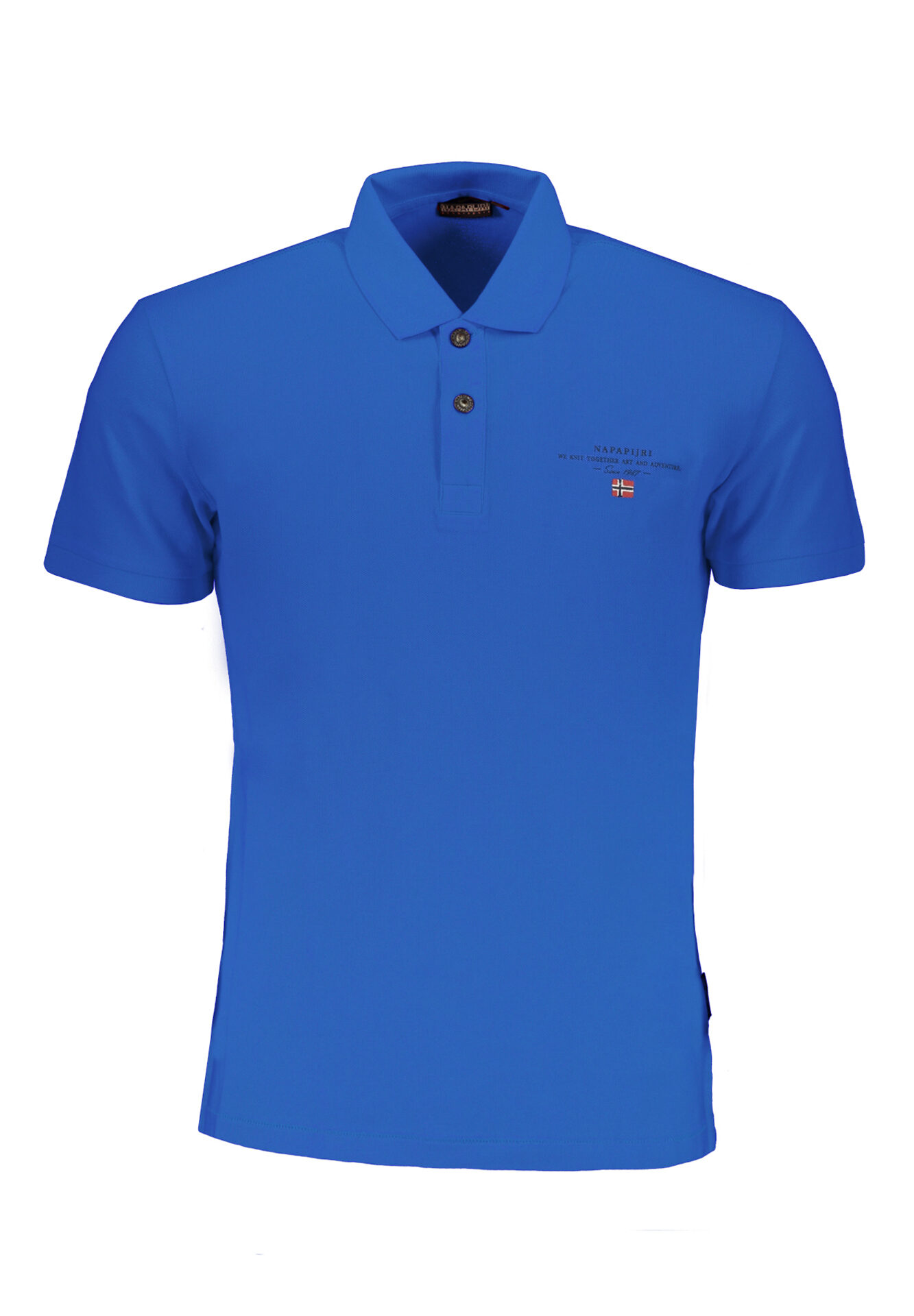 NAPAPIJRI MEN'S SHORT SLEEVED POLO SHIRT BLUE