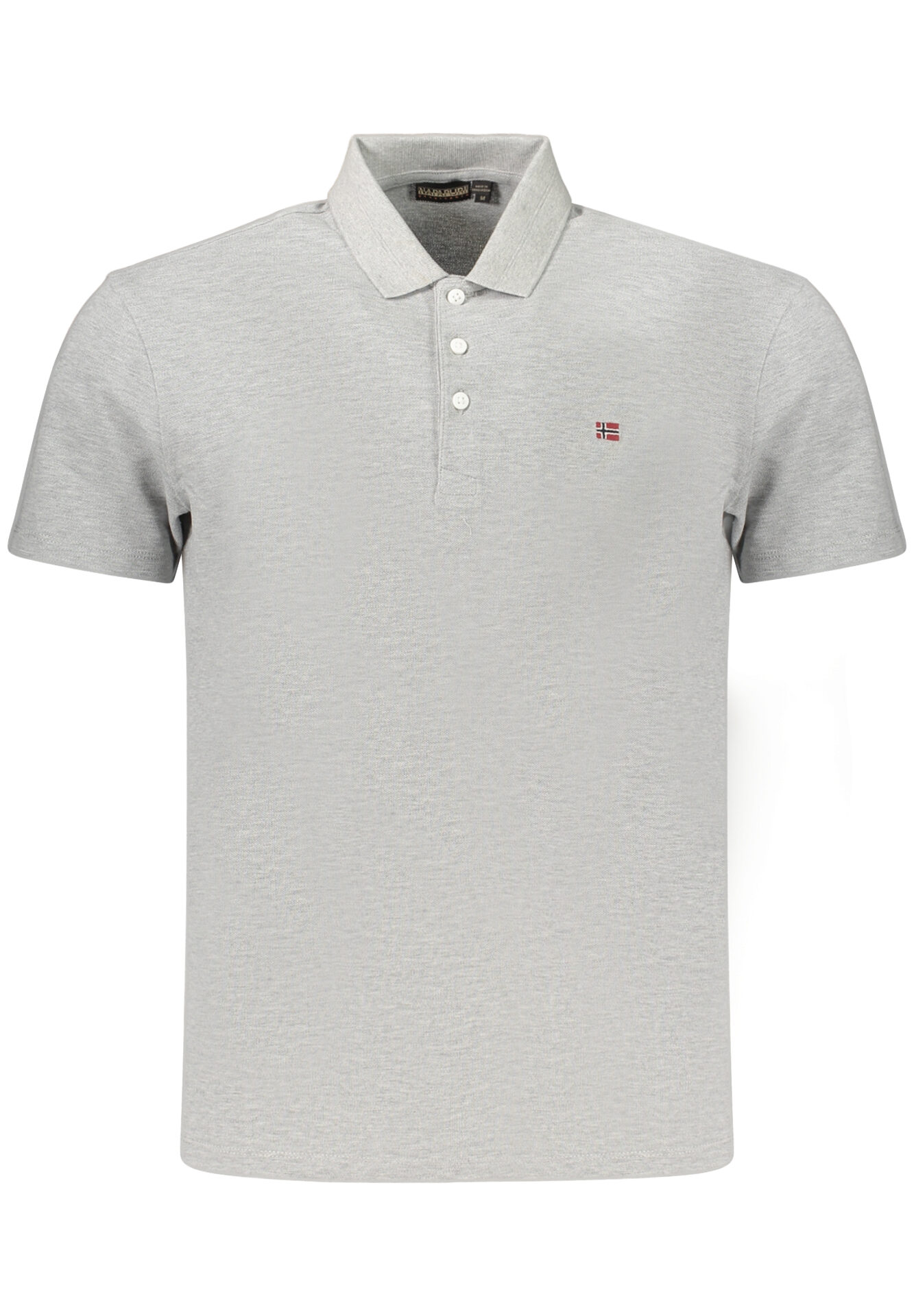 NAPAPIJRI MEN'S SHORT-SLEEVE POLO SHIRT, GREY