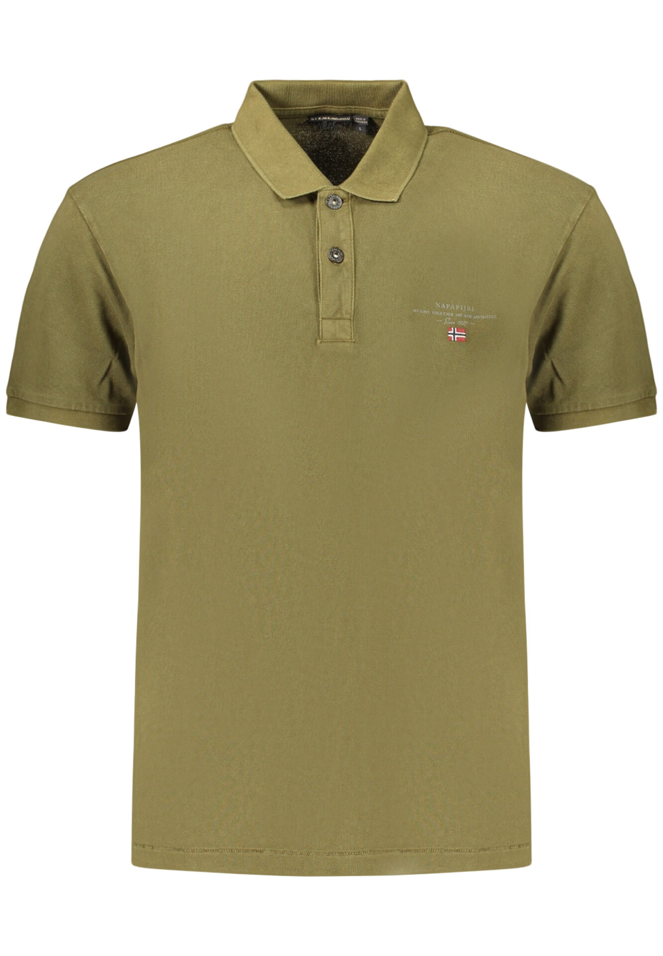 NAPAPIJRI MEN'S SHORT-SLEEVE POLO SHIRT, GREEN