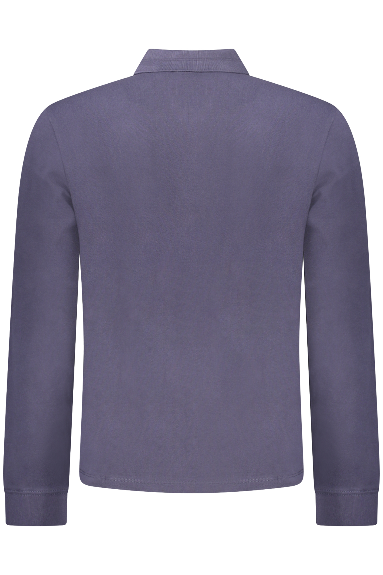 NAPAPIJRI MEN'S LONG-SLEEVED POLO SHIRT, BLUE NAPAPIJRI MEN'S LONG-SLEEVED POLO SHIRT, BLUE - Image 2