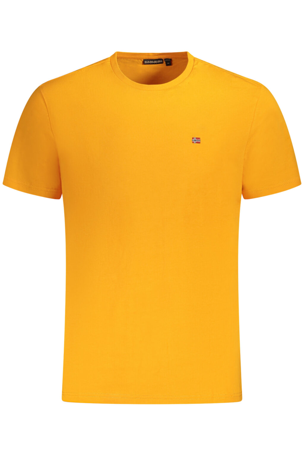 napapijrit-shirtmanichecorteuomoarancio_1 NAPAPIJRI oranžiniai vyriški marškinėliai trumpomis rankovėmis