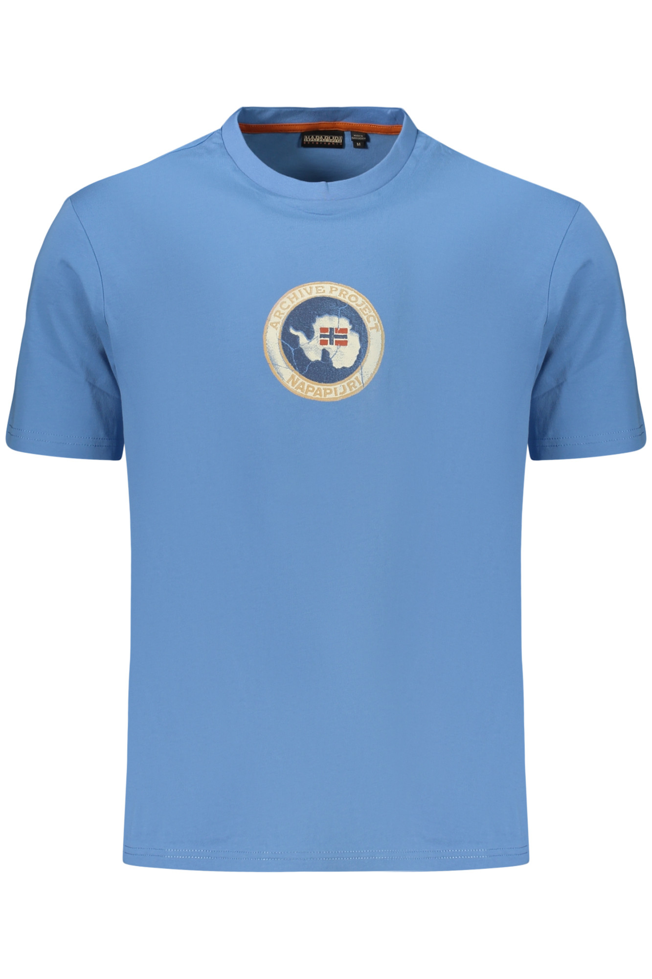 NAPAPIJRI MEN'S SHORT-SLEEVED T-SHIRT, BLUE NAPAPIJRI MEN'S SHORT-SLEEVED T-SHIRT, BLUE