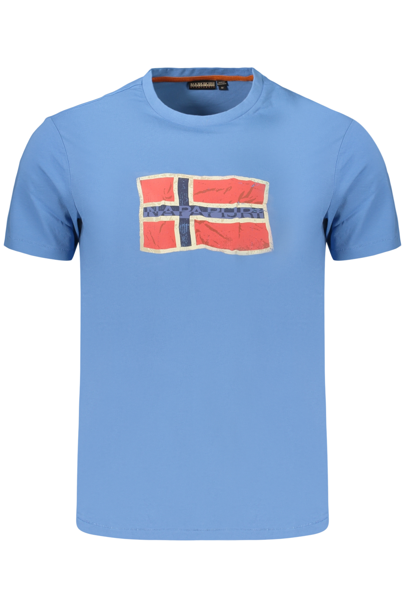 NAPAPIJRI MEN'S SHORT-SLEEVED T-SHIRT, BLUE NAPAPIJRI MEN'S SHORT-SLEEVED T-SHIRT, BLUE