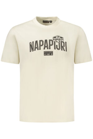 NAPAPIJRI MEN'S SHORT-SLEEVE T-SHIRT, BEIGE