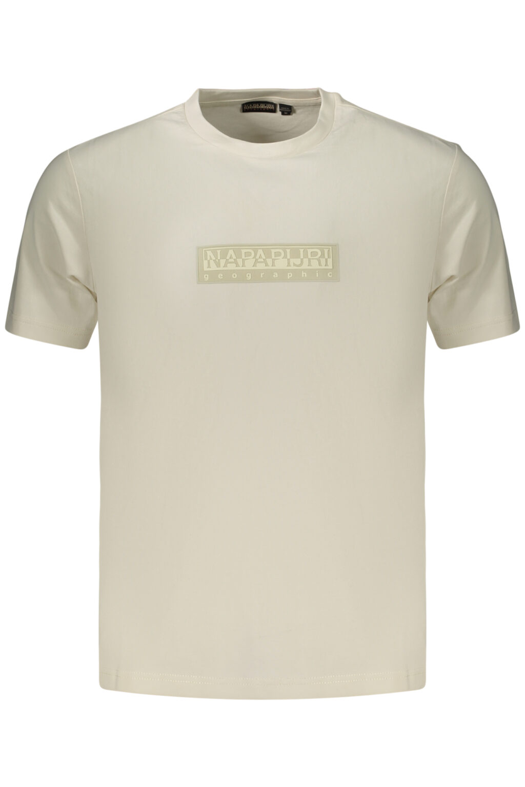 napapijrit-shirtmanichecorteuomobianco_1 NAPAPIJRI balti vyriški marškinėliai trumpomis rankovėmis