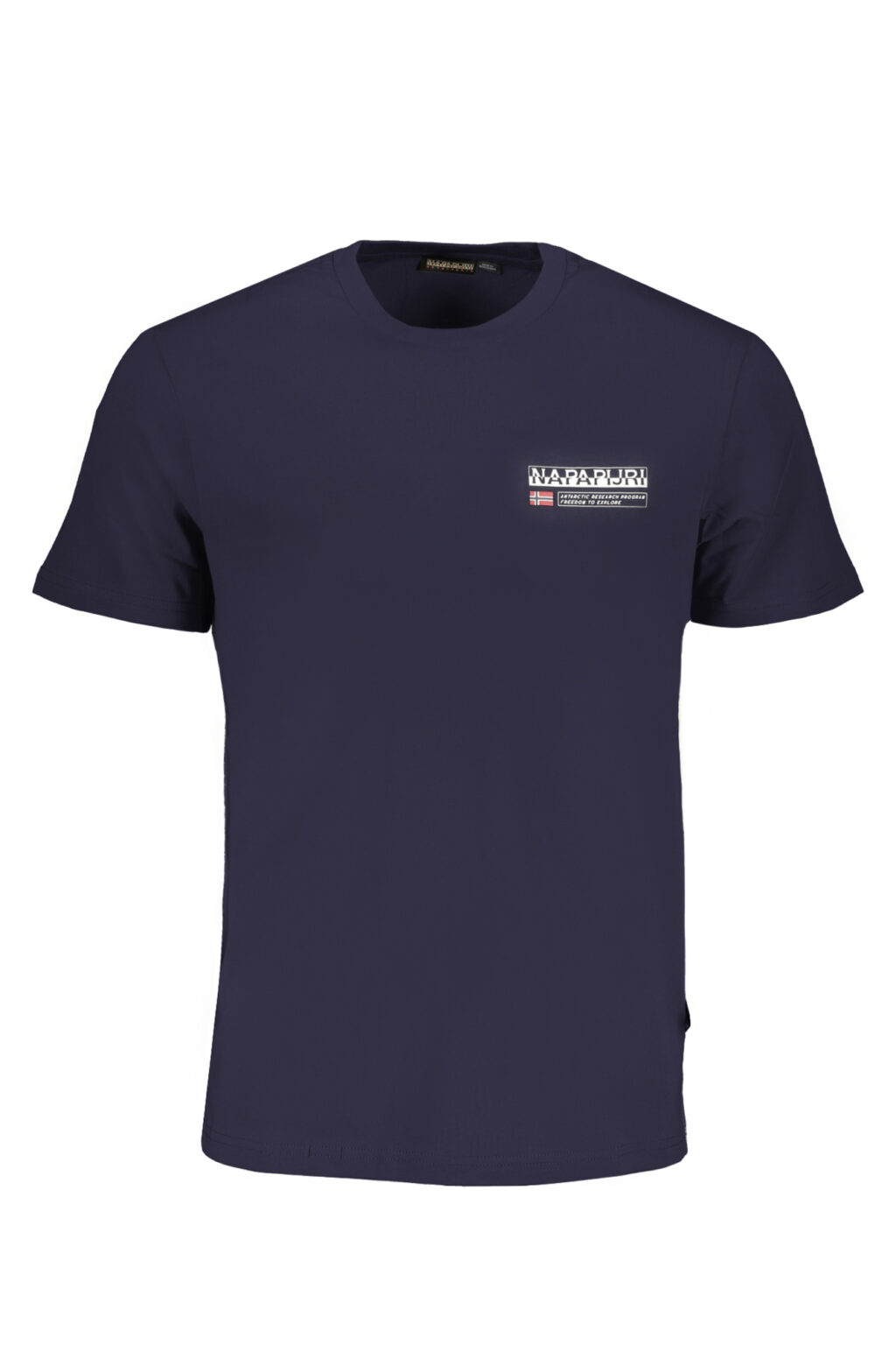 napapijrit-shirtmanichecorteuomoblu_1 NAPAPIJRI mėlyni vyriški marškinėliai trumpomis rankovėmis