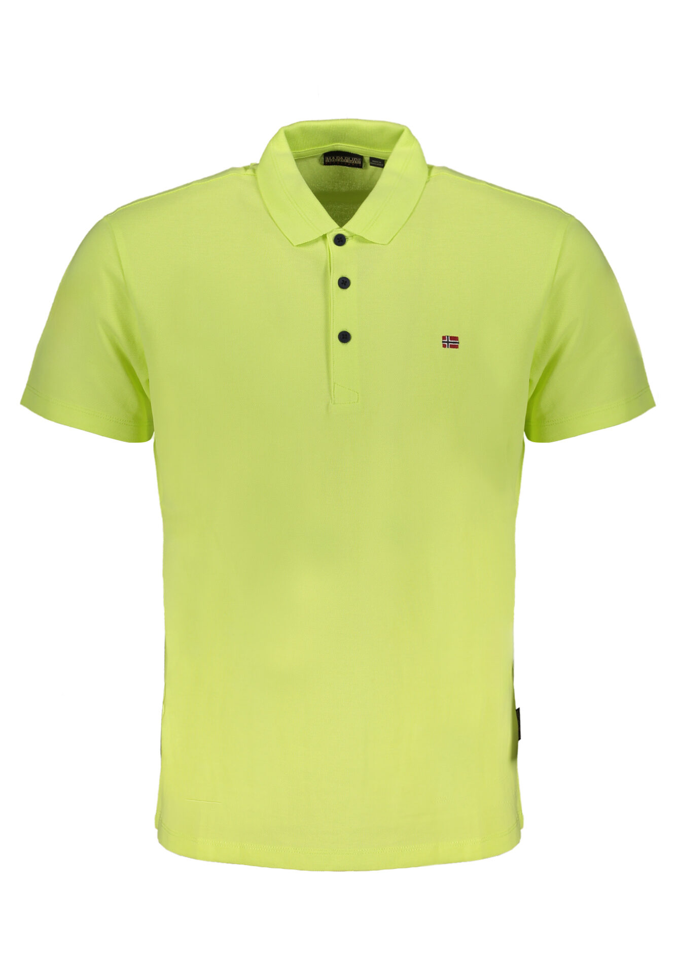 NAPAPIJRI YELLOW MEN'S SHORT SLEEVED T-SHIRT