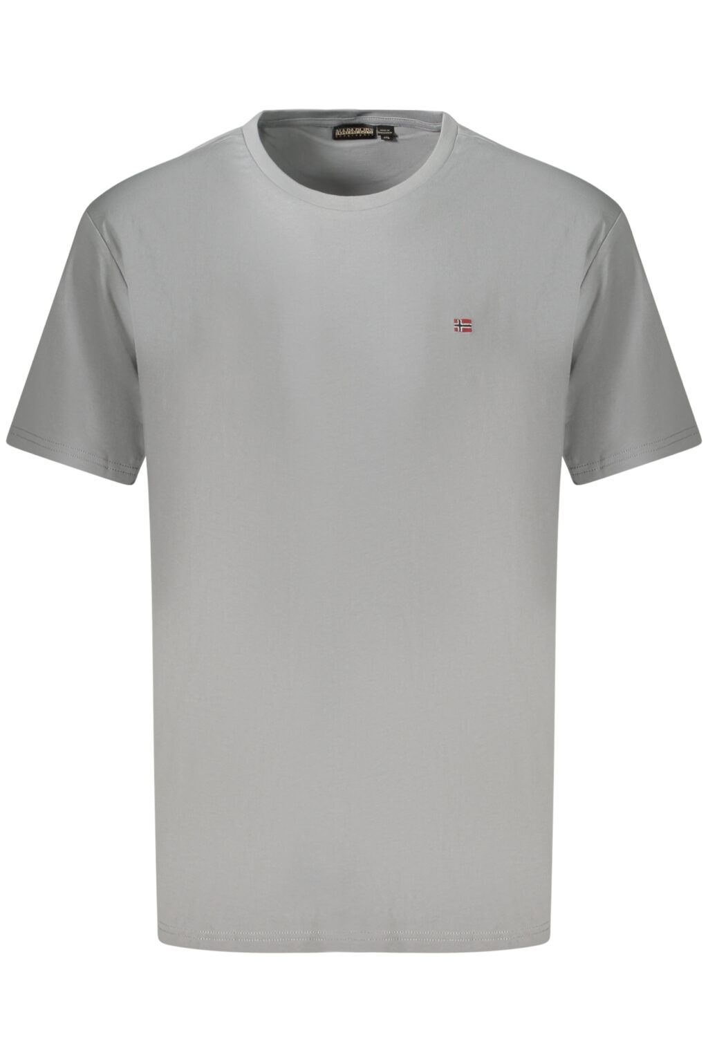 napapijrit-shirtmanichecorteuomogrigio_1 NAPAPIJRI vyriški pilki marškinėliai trumpomis rankovėmis