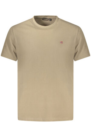 NAPAPIJRI vyriški marškinėliai trumpomis rankovėmis, rudi