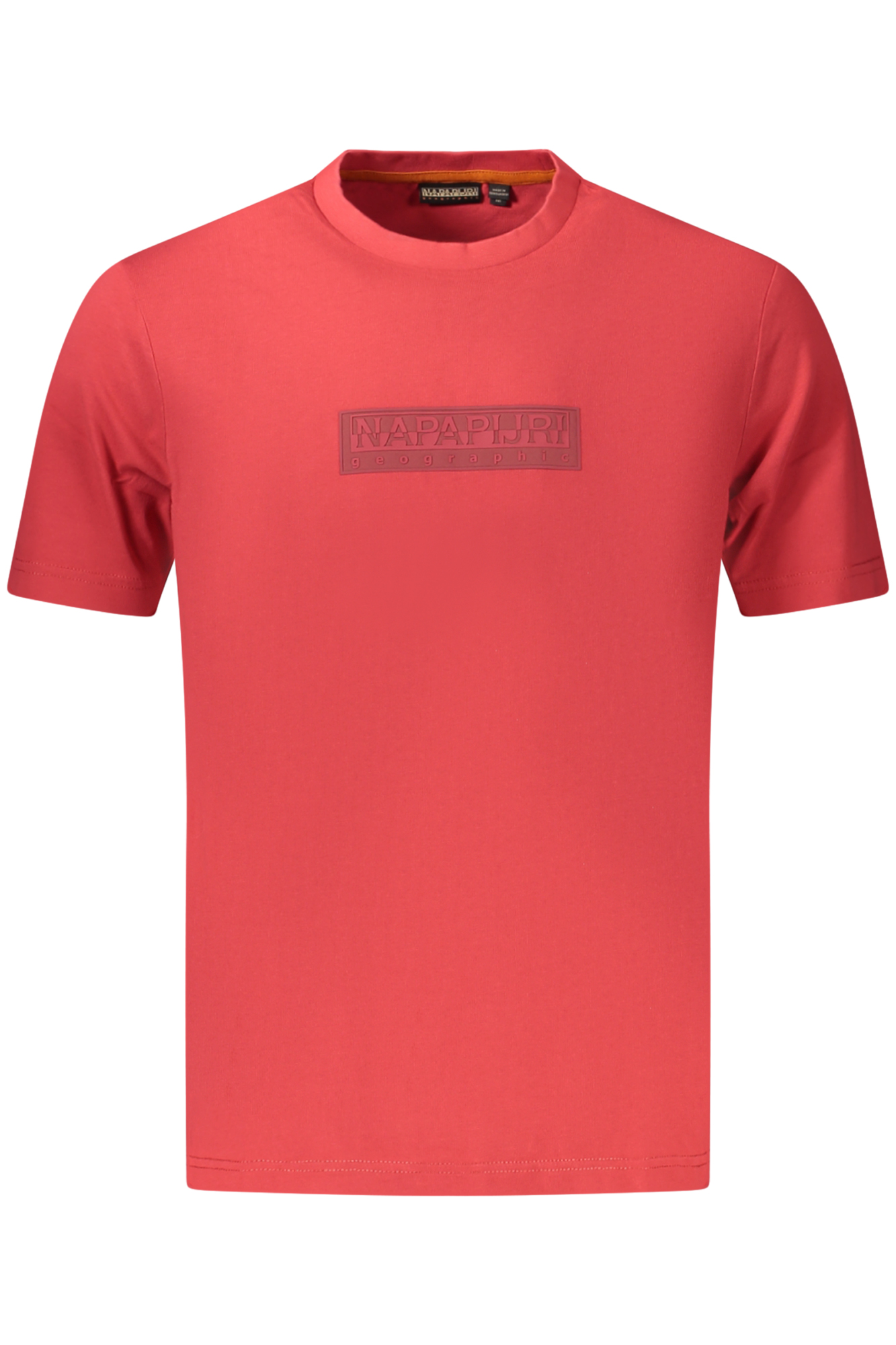 NAPAPIJRI MEN'S SHORT-SLEEVED T-SHIRT, RED NAPAPIJRI MEN'S SHORT-SLEEVED T-SHIRT, RED