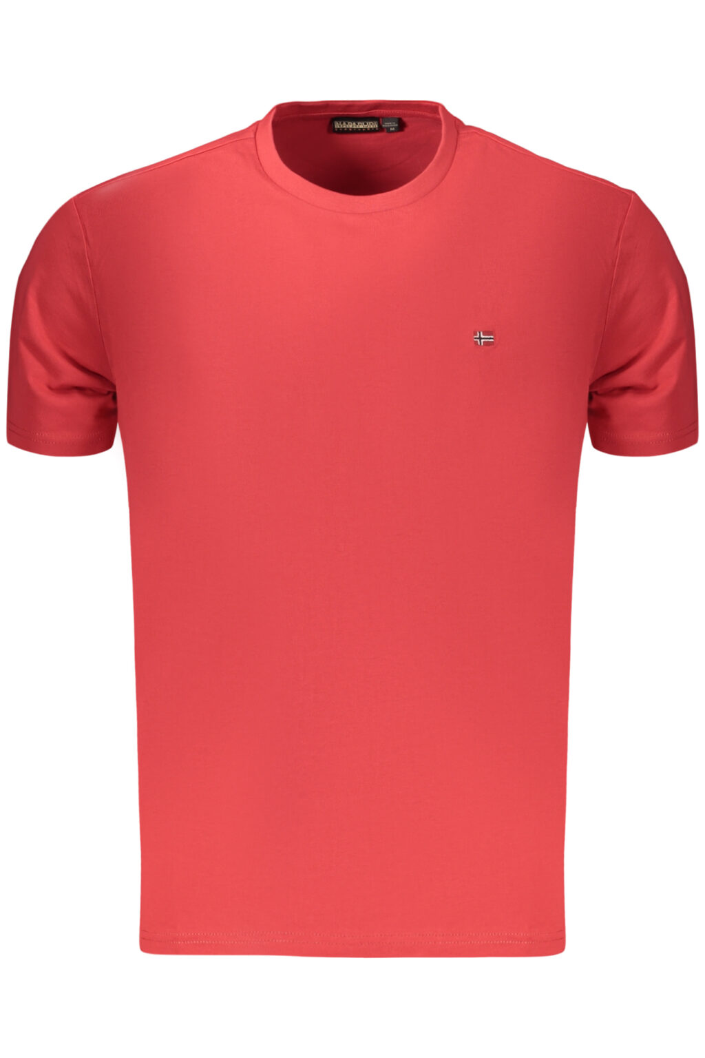napapijrit-shirtmanichecorteuomorosso_1 NAPAPIJRI raudoni vyriški marškinėliai trumpomis rankovėmis