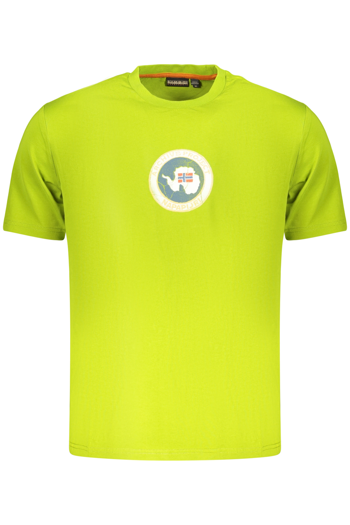 NAPAPIJRI MEN'S SHORT-SLEEVED T-SHIRT GREEN NAPAPIJRI MEN'S SHORT-SLEEVED T-SHIRT GREEN