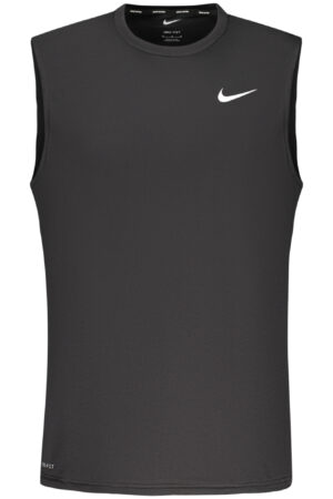 NIKE vyriški marškinėliai be rankovių, juodi