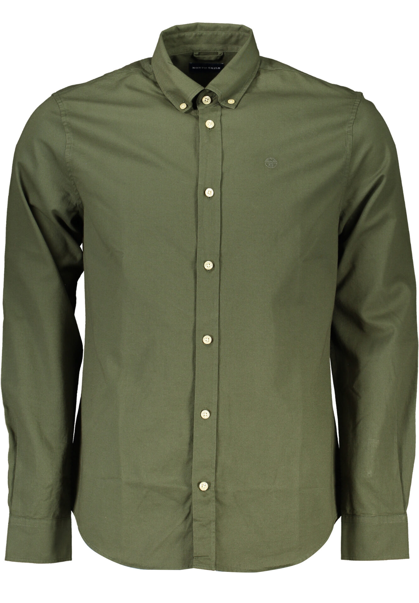 NORTH SAILS GREEN MEN'S LONG SLEEVED SHIRT