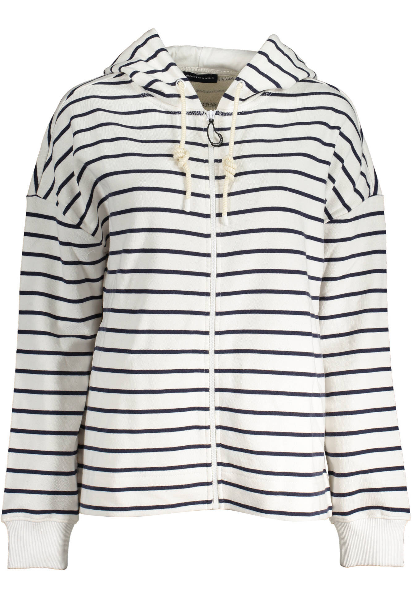 NORTH SAILS WOMEN'S WHITE ZIPPED SWEATSHIRT