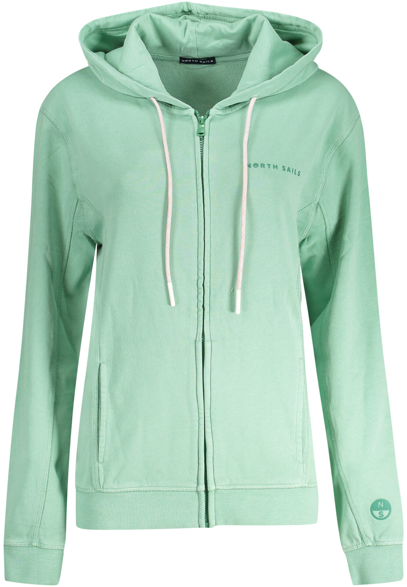 NORTH SAILS WOMEN'S ZIP-UP SWEATSHIRT GREEN