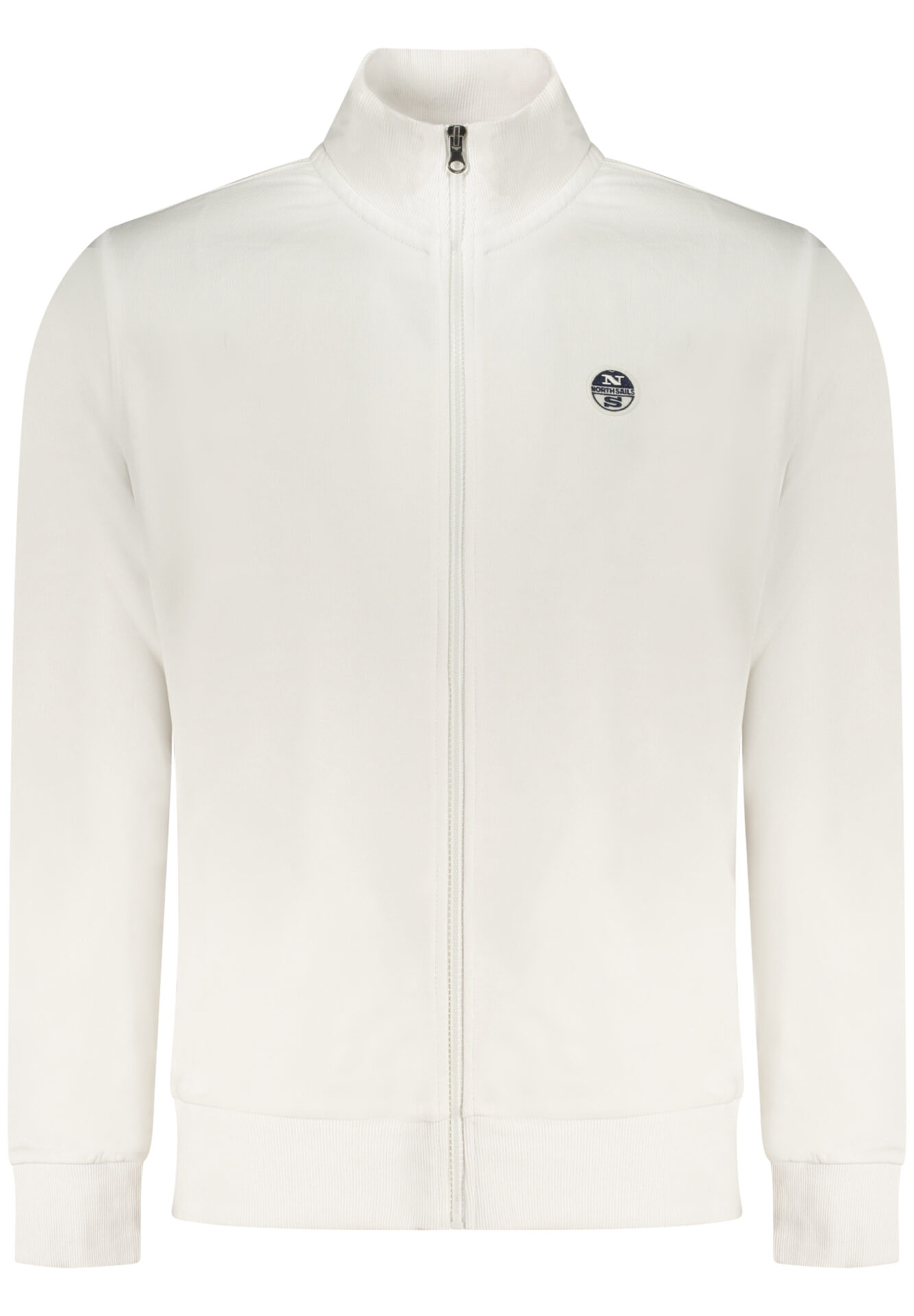 NORTH SAILS MEN'S WHITE ZIP-UP SWEATSHIRT