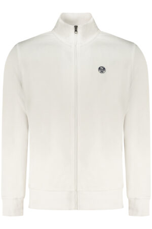 NORTH SAILS MEN'S WHITE ZIP-UP SWEATSHIRT